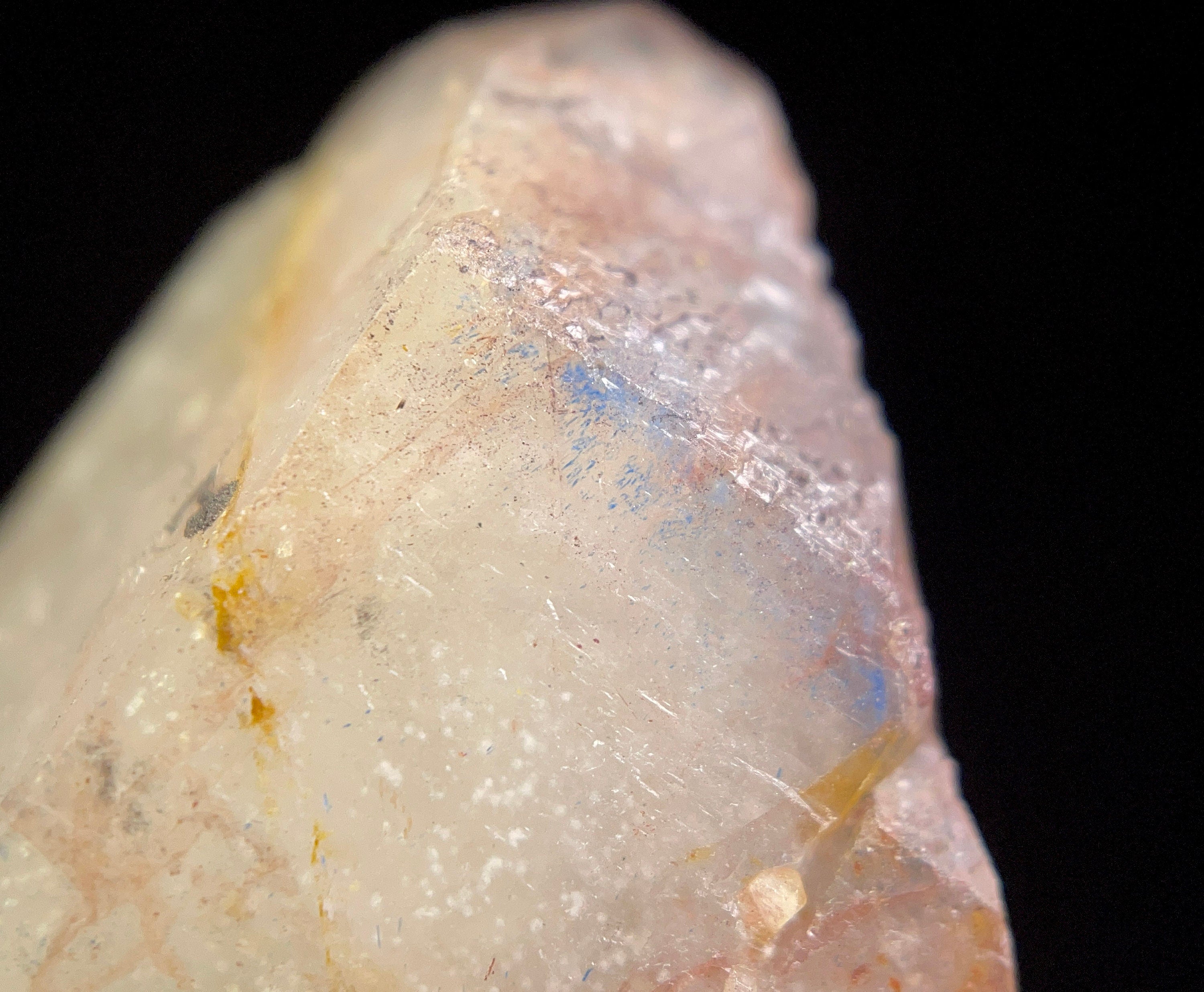 Natural PAPAGOITE in QUARTZ Raw Crystal - Rare Metaphysical Healing Stone for Meditation, Reiki & Energy Work - Collectible Mineral Specimen 46365