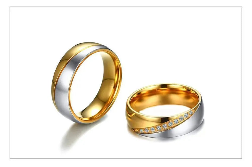 Custom Engraved Wedding & Engagement Rings for Couples - Perfect for Proposals, Anniversaries & Romantic Gifts