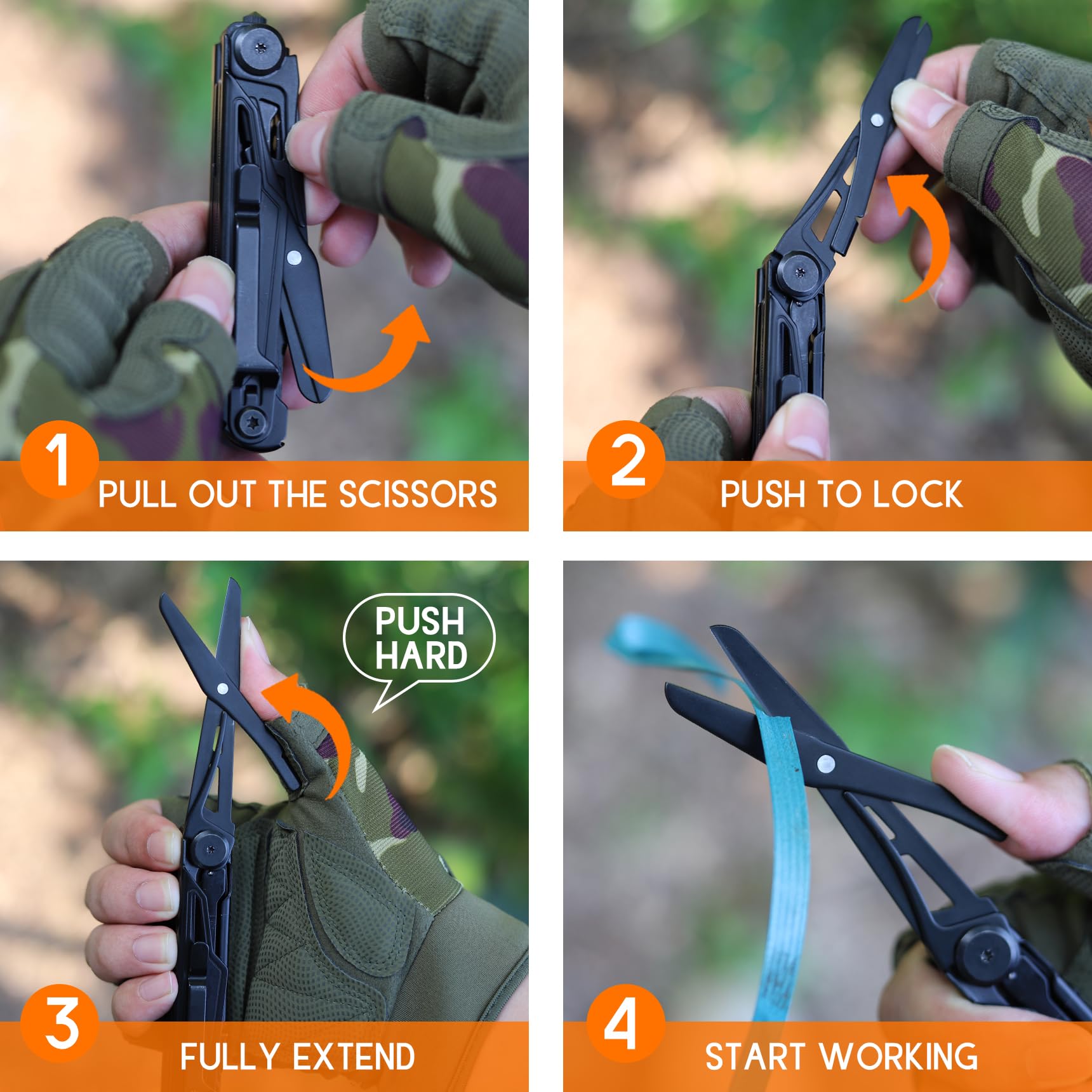 World's Best Dad Multitool Folding Knife - Perfect Father's Day, Birthday & Christmas Gift for Husband from Daughter or Son | Cool Gadget for Outdoor, Camping, DIY & Everyday Carry