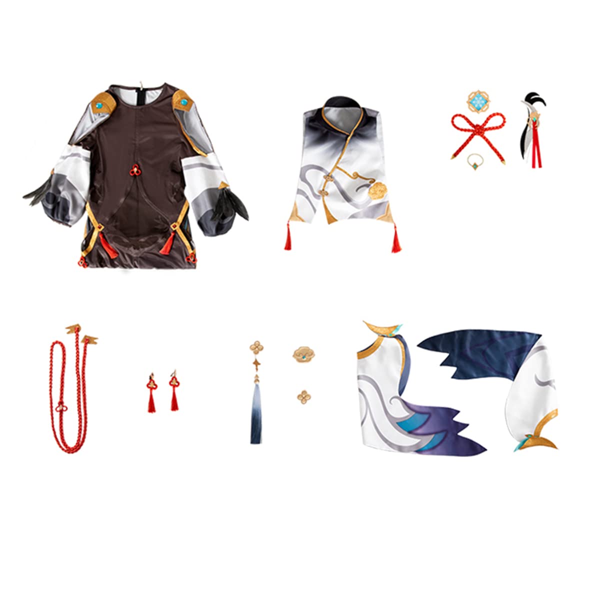 Genshin Impact Cosplay Costume Set - Official Game Character Uniform Outfit for Halloween, Anime Conventions & Themed Parties | Perfect for Cosplay Events, Halloween Costumes, and Anime Fans