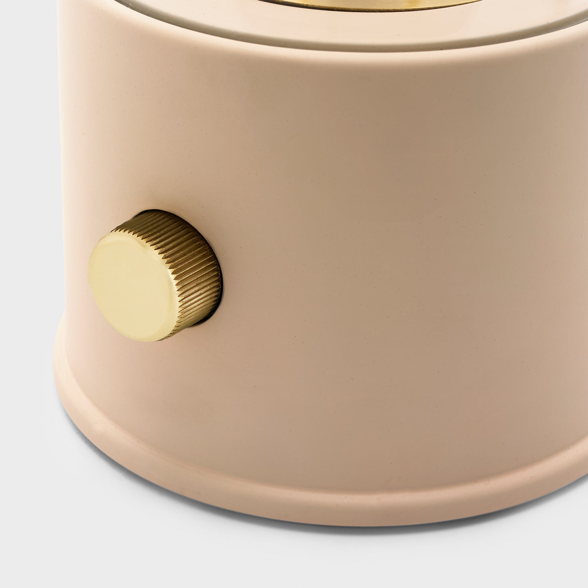 The Muse Portable Lamp in Setting Plaster Pink - Set of 2 | Modern Table Lamp for Bedroom, Living Room & Office | USB Rechargeable & Dimmable LED Night Light