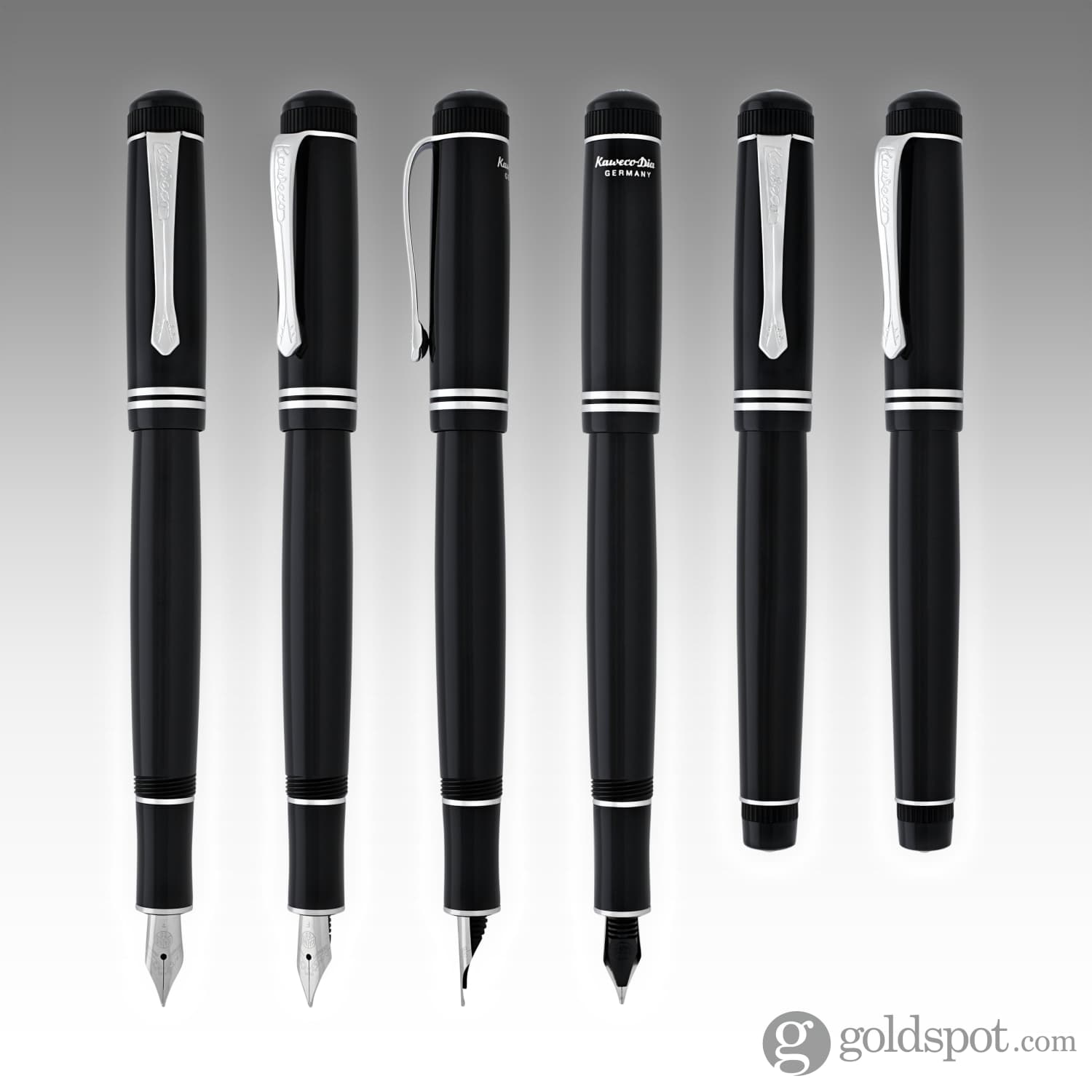 Kaweco Dia2 Fountain Pen - Elegant Black & Silver Design for Writing, Calligraphy & Collecting | Premium German Craftsmanship for Professionals & Enthusiasts