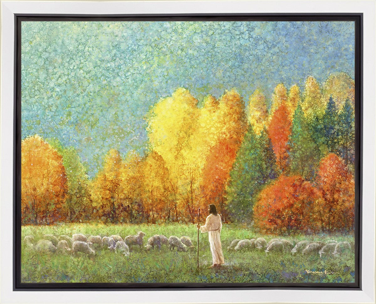 Changing Seasons Gallery Wrap Canvas Art - Stunning Seasonal Landscape Wall Decor for Living Room, Bedroom & Office