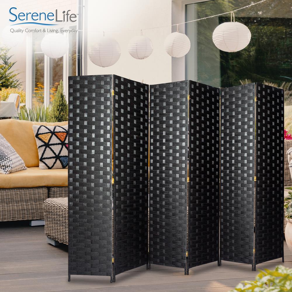 6 Panel Room Divider Screen - Folding Privacy Partition for Home & Office - Perfect for Bedroom, Living Room, Dorm, Studio, and Event Space