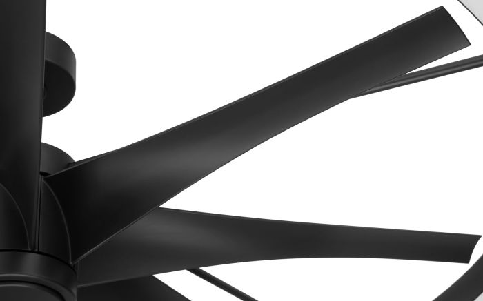 Craftmade Axel Indoor Outdoor Ceiling Fan AXL57FB8 - Energy Efficient 52 Inch with Remote Control - Perfect for Living Room, Bedroom & Patio