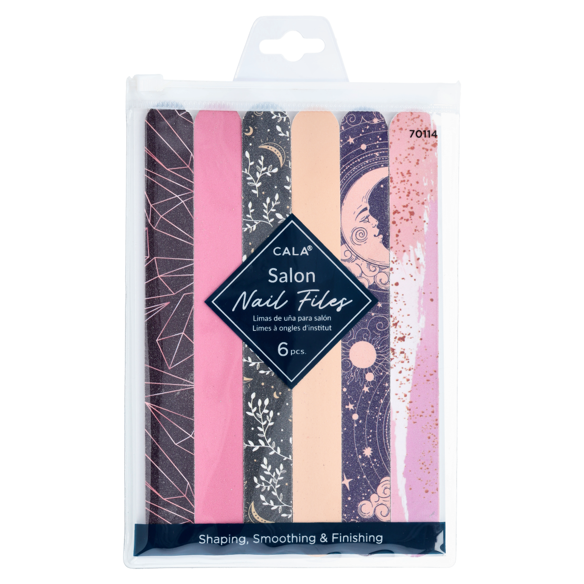 Professional Nail Files Set - Celestial Radiance Manicure Kit with 7 Grit Options for Natural & Acrylic Nails | Perfect for Home Salon, Travel & DIY Nail Care