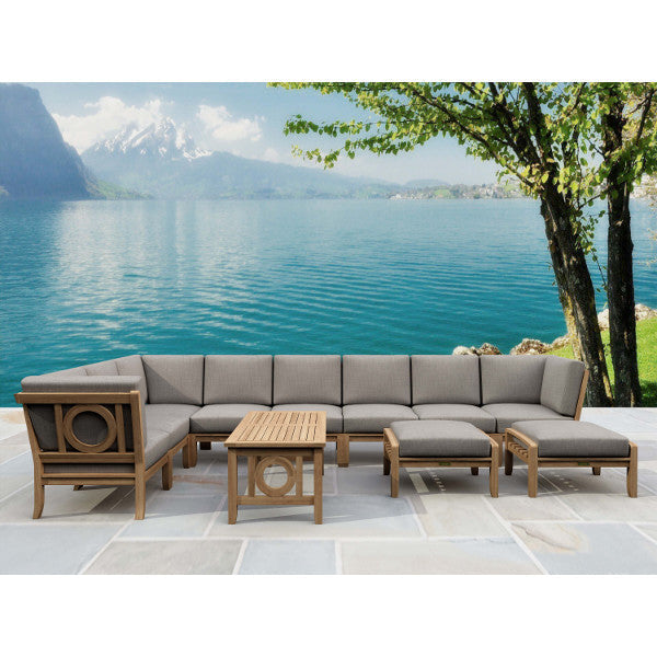 Natsepa 11-Piece Modular Sectional Sofa Set - Modern L-Shaped Couch with Reversible Chaise for Living Room, Lounge & Family Room