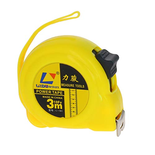 Utoolmart 3m / 9.8ft Retractable Steel Tape Measure - Professional Metric Scale Measuring Tool with Durable Plastic Case (1Pcs) - Perfect for Construction, DIY Projects & Home Improvement