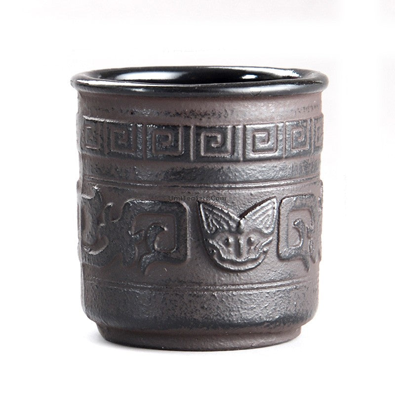Vintage Cast Iron Tea Cup - Handcrafted Japanese Tetsubin Style for Matcha, Herbal Tea & Home Decor | Perfect for Tea Ceremonies, Gifts & Rustic Kitchen Aesthetics