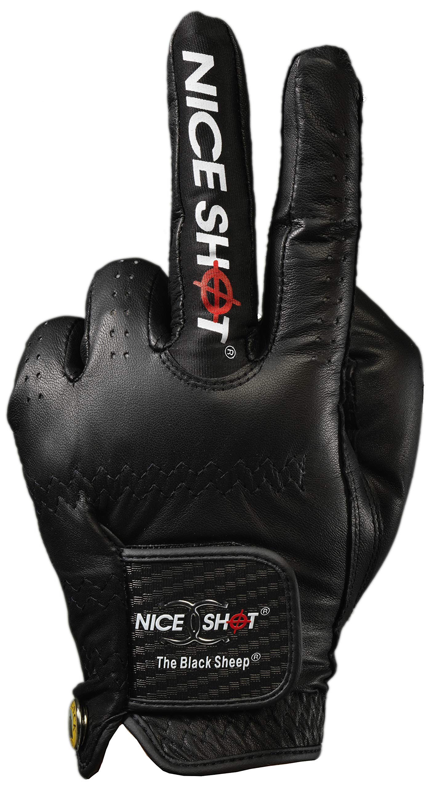 Premium Men's Golf Glove - Black Cabretta Leather for Enhanced Grip & Comfort | Ideal for Golfers, Driving Range Practice & Tournament Play