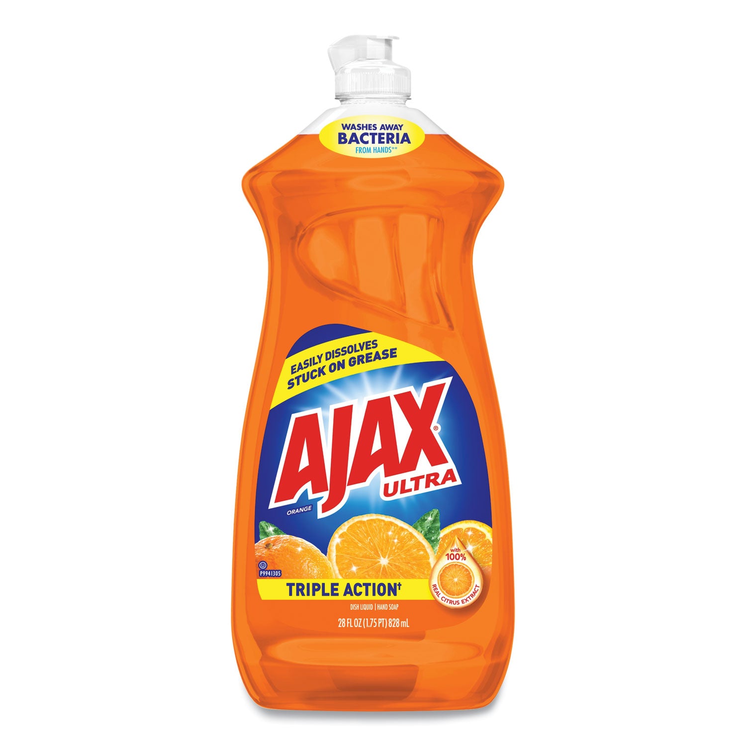 Best Ajax® Liquid Dish Detergent - Orange Scent, 28 Oz Bottle | Powerful Grease Cutting Formula for Hand Washing Dishes, Pans & Kitchenware
