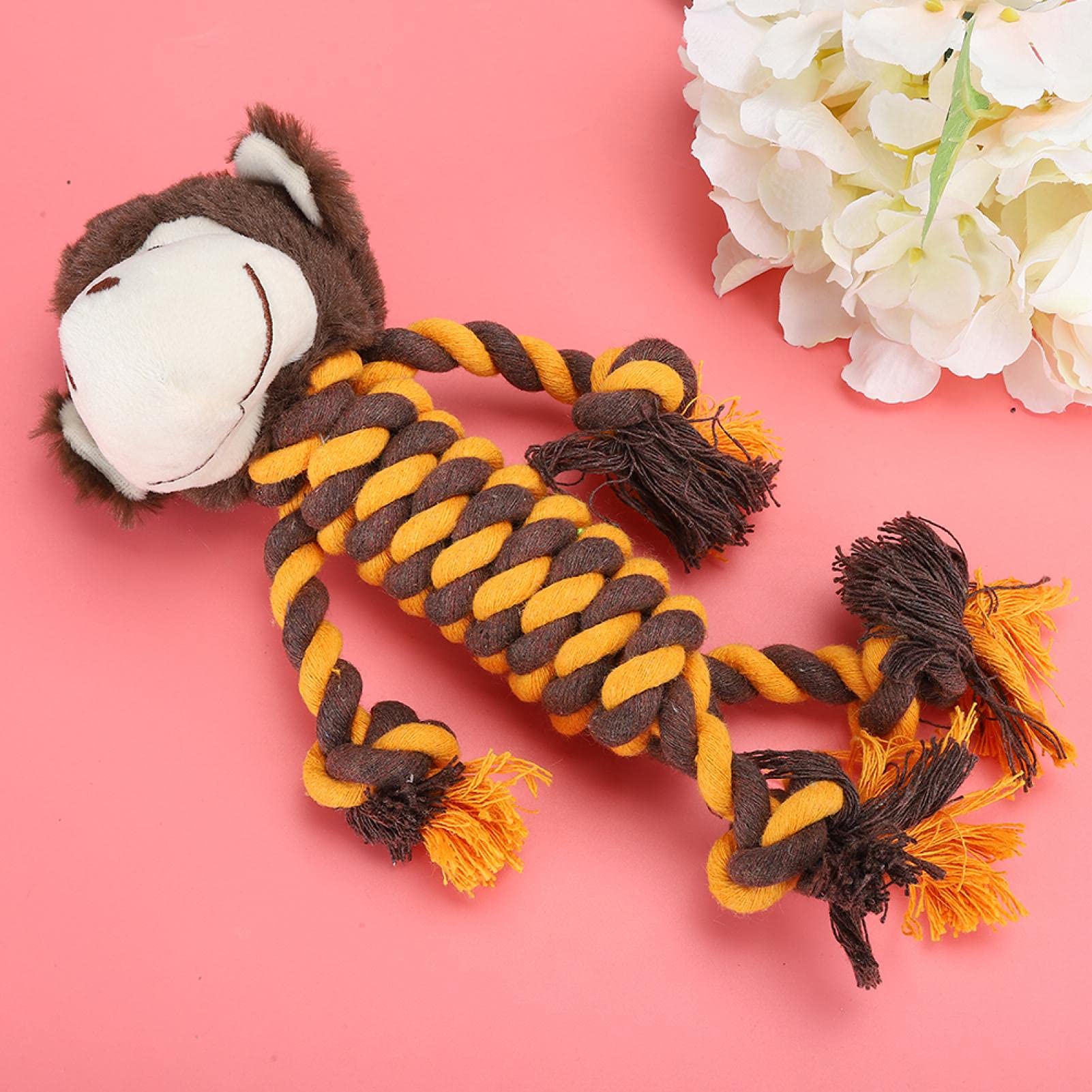 Durable Anti-Bite Plush Dog Toy for Teeth Cleaning & Molar Care - Fun Chew Toy for Puppies, Cats and Small Pets - Perfect for Playtime, Teething Relief and Claw Grinding