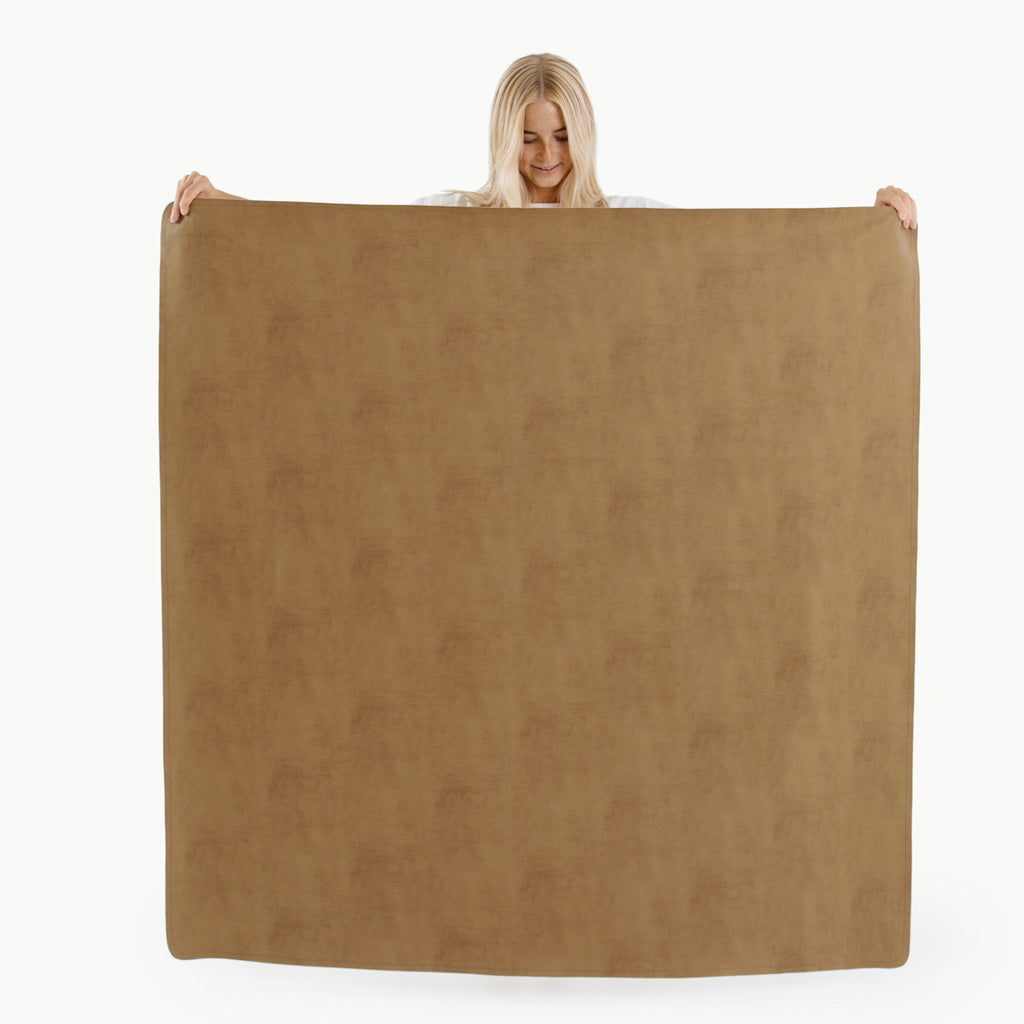 Gathre Midi Mat in Tannin - Waterproof & Stylish Picnic Blanket for Outdoor Gatherings, Beach, Park, and Camping