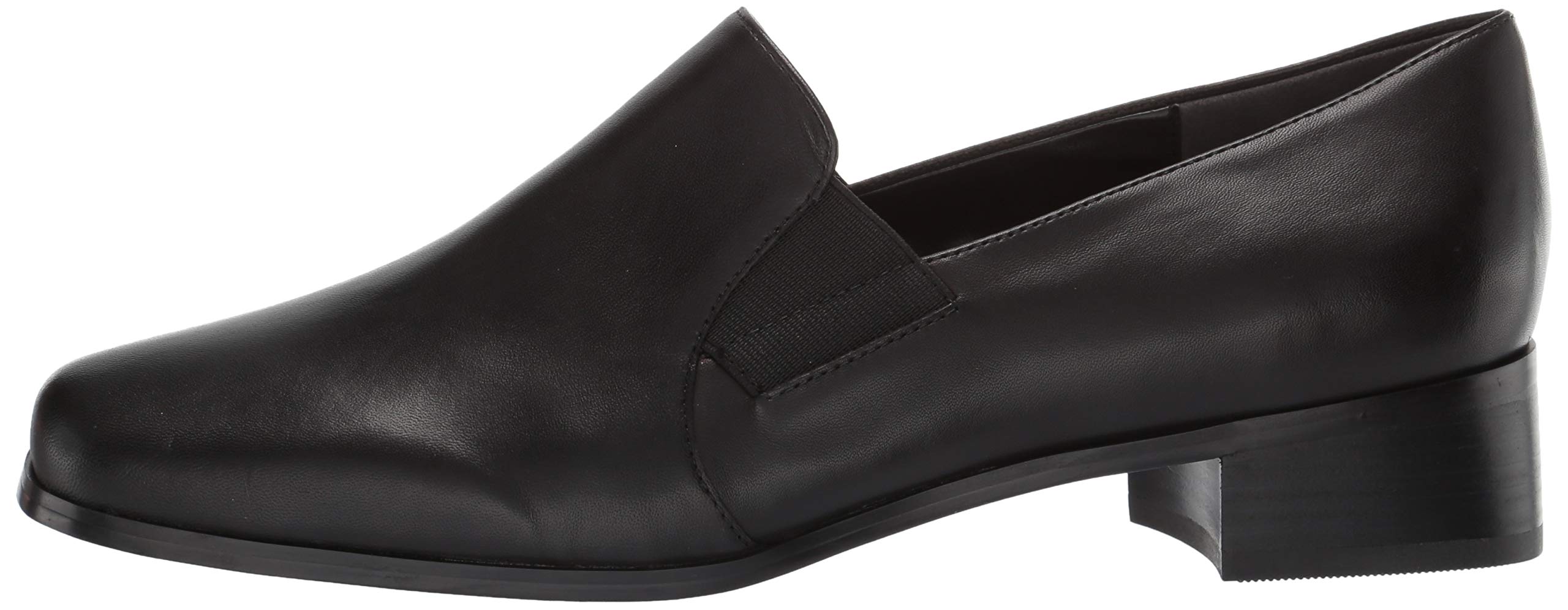 Trotters Women's Ash Loafer Shoes - Black Kid Leather Size 7.5 Narrow - Comfortable Office & Casual Slip-Ons for Work & Everyday Wear