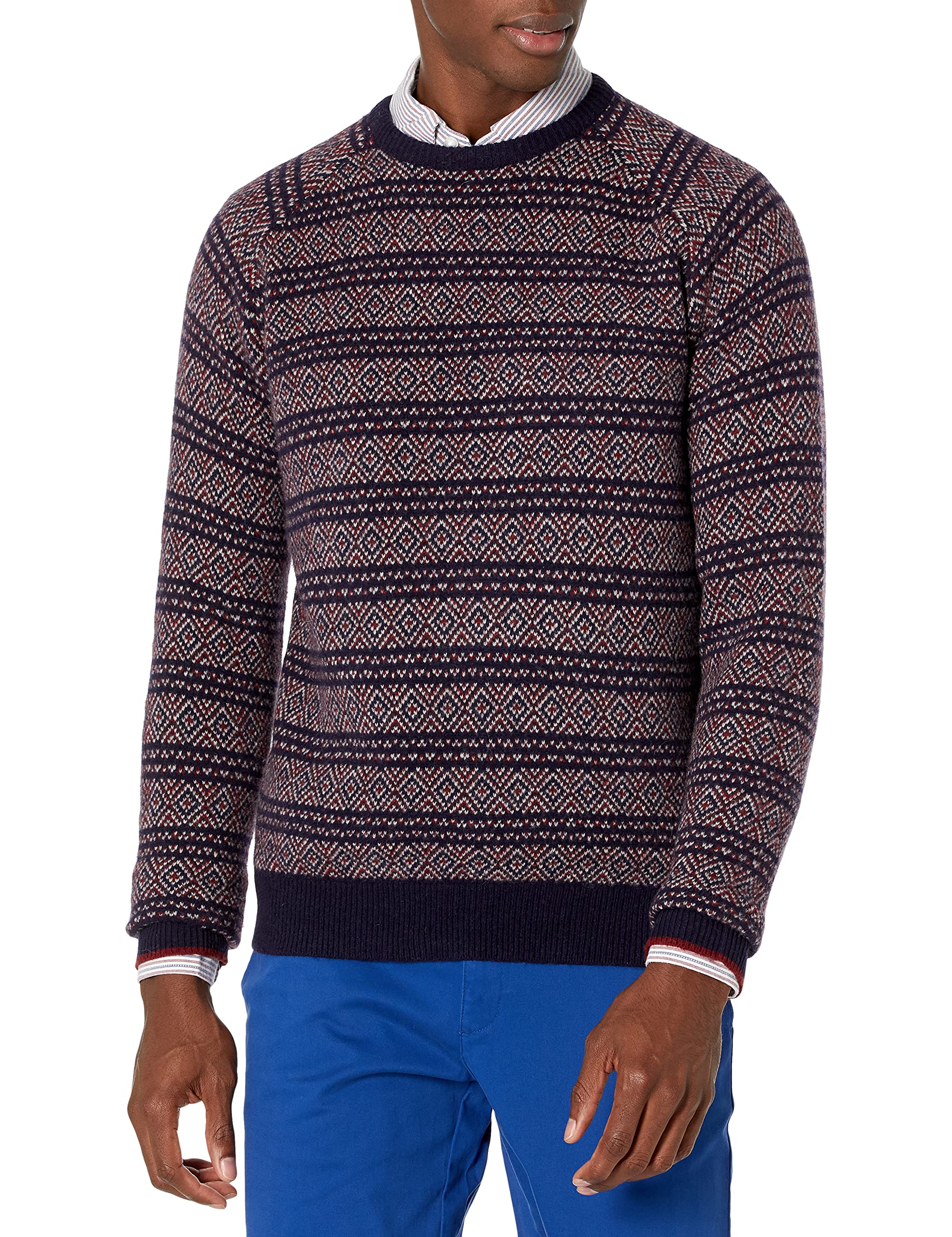 Goodthreads Men's Lambswool Crewneck Sweater - Soft Winter Knit Pullover for Casual & Office Wear (Tall Sizes Available)