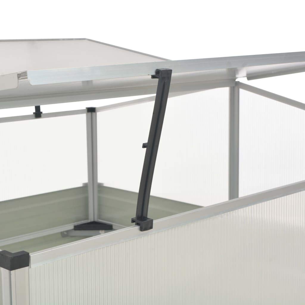 Premium Anthracite Galvanized Steel Greenhouse 39.4