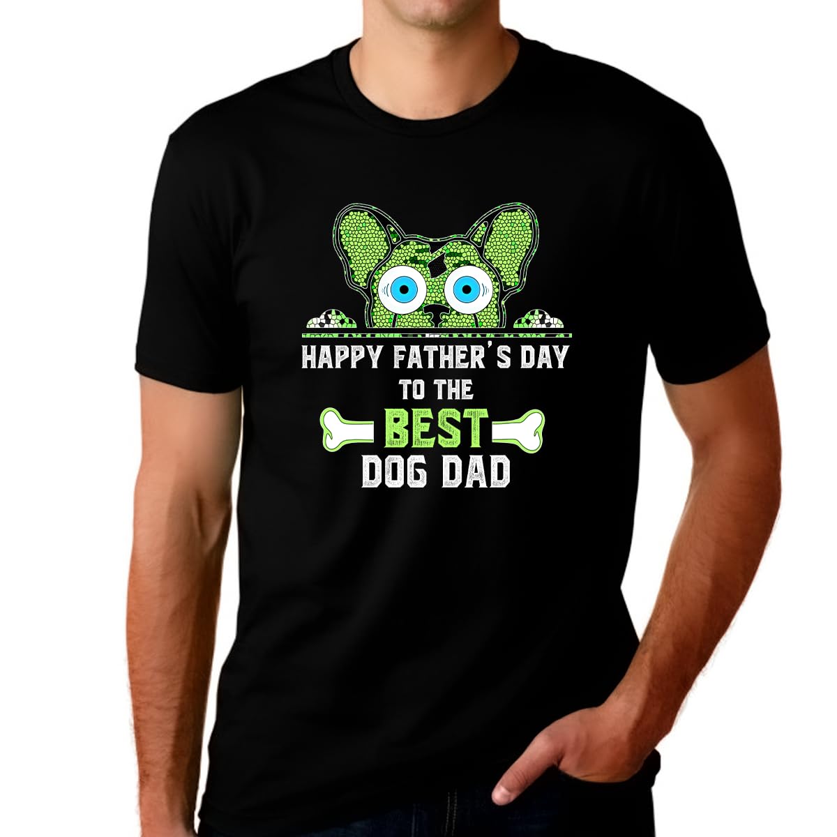 Best Dog Dad Shirt for Men - Funny Father's Day Gift T-Shirt - Perfect for Dog Lovers & Pet Owners - Great for Father's Day Celebrations, Dog Parks & Casual Wear