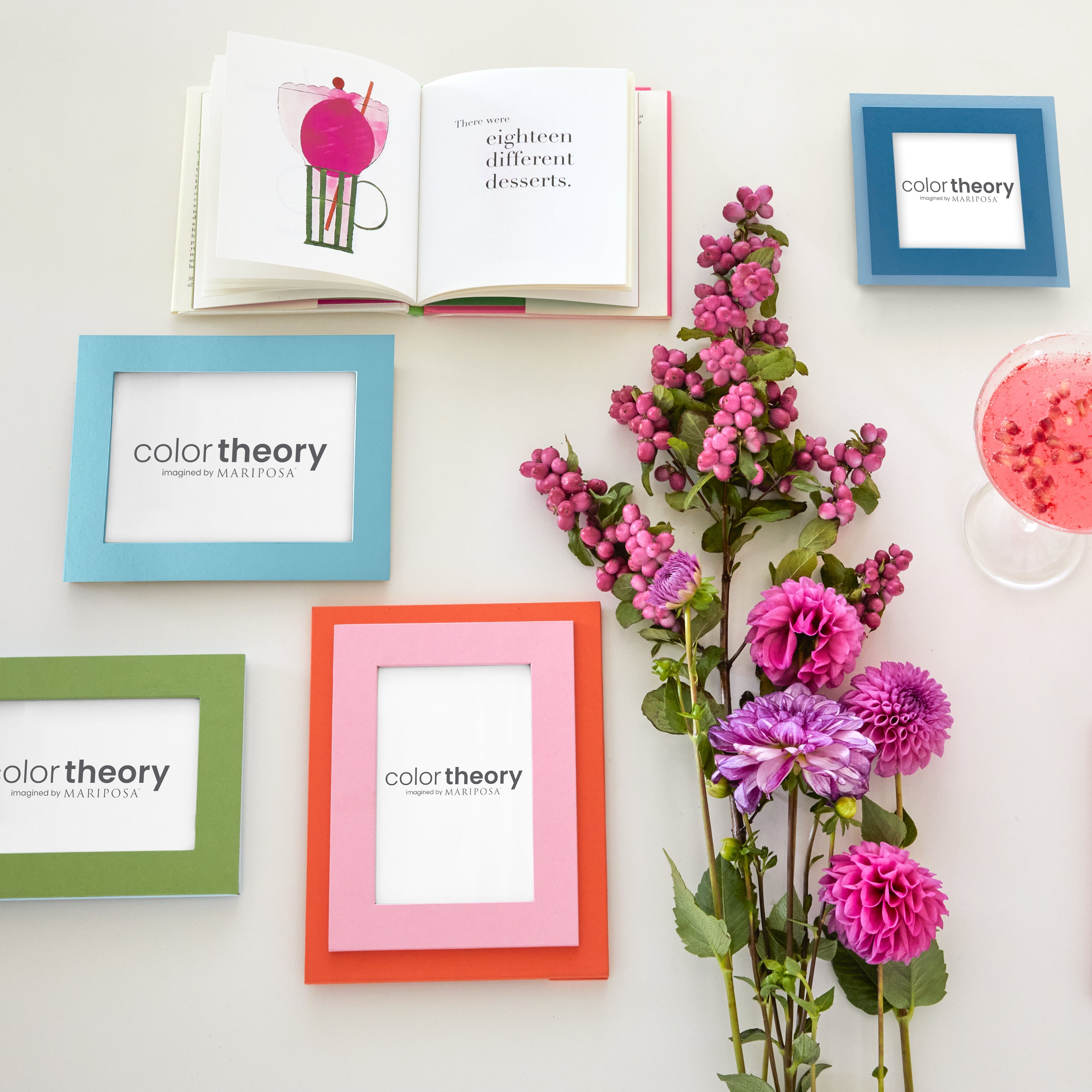 Stylish Tiered Denim Blue & Periwinkle 4x4 Picture Frame - Perfect for Wall Decor, Photo Displays & Home Office Organization