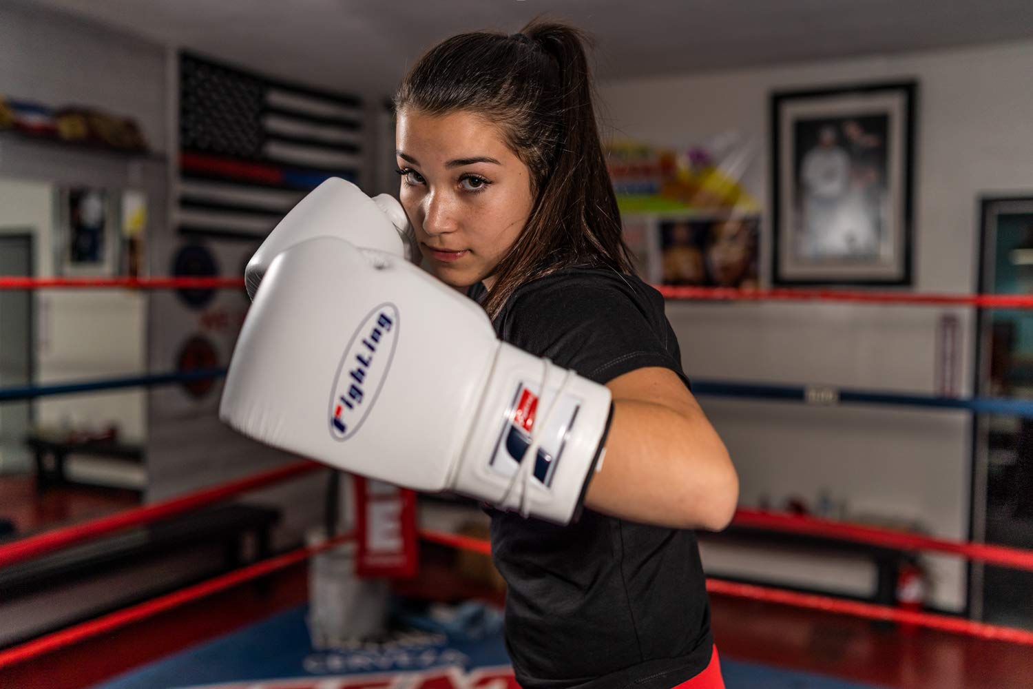Fury Professional Lace-Up Boxing Gloves for Training, Sparring & Heavy Bag Work - Premium Leather MMA Gloves for Men & Women - Ideal for Gym, Home Workouts & Martial Arts Practice