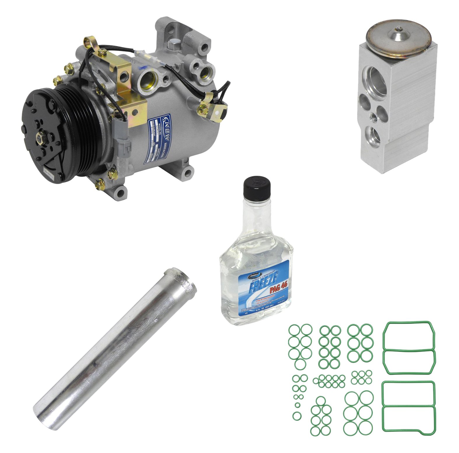 Universal Air Conditioner KT 1023 A/C Compressor and Component Kit - Replacement Parts for Car AC System Repair | Perfect for DIY Mechanics & Auto Shops