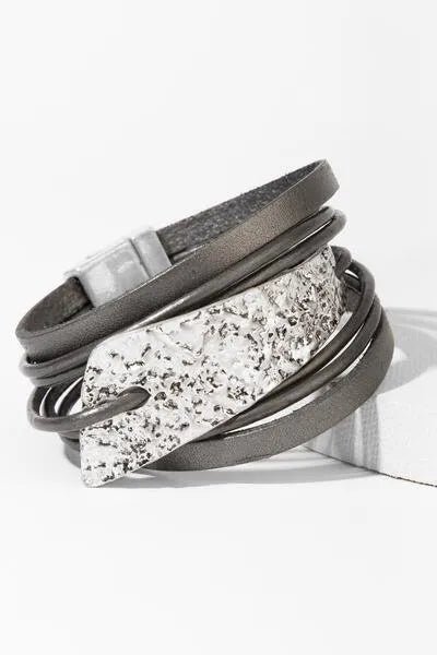 Absolute Zero Genuine Leather Bracelet for Men & Women - Stylish & Durable Handmade Leather Wristband - Perfect for Casual Wear, Gifts & Outdoor Adventures