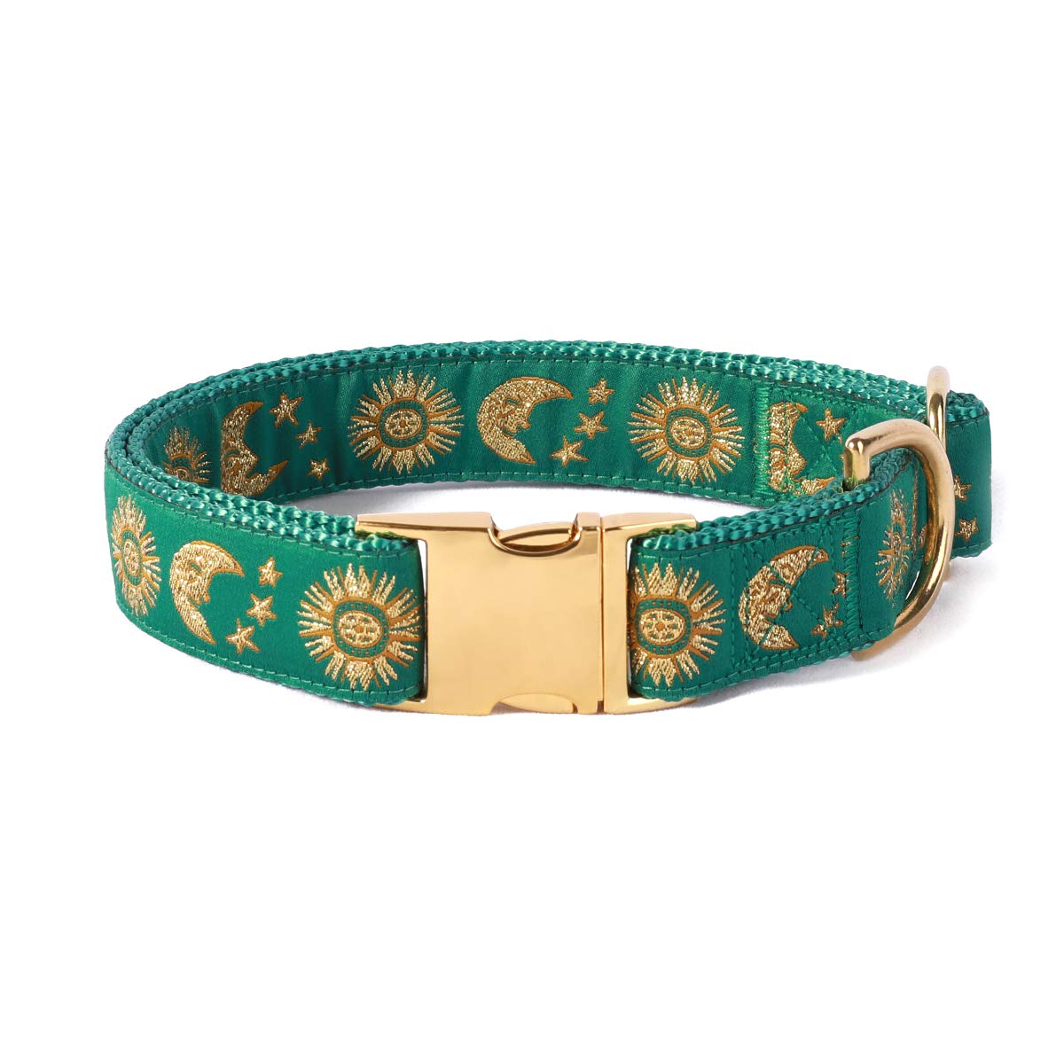 Waaag Pet Celestial Dog Collar & Cat Collar with Moon, Star & Sun Designs - Adjustable Leash Harness for Large Dogs & Cats - Perfect for Night Walks, Outdoor Adventures & Pet Fashion (Pack of 1)