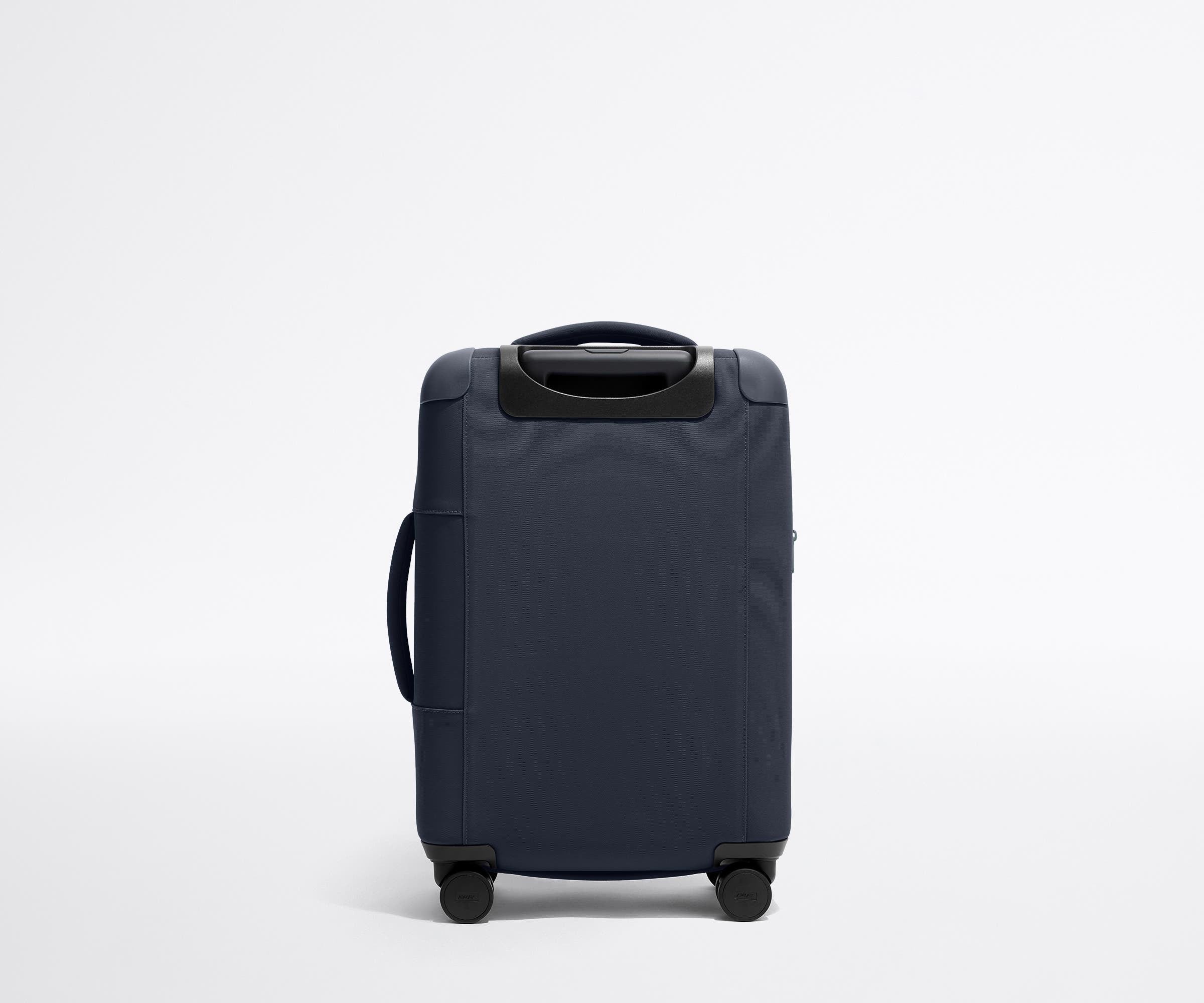 Navy Blue Softside Carry On Luggage - Lightweight Expandable Spinner Suitcase for Travel, Business Trips & Weekend Getaways