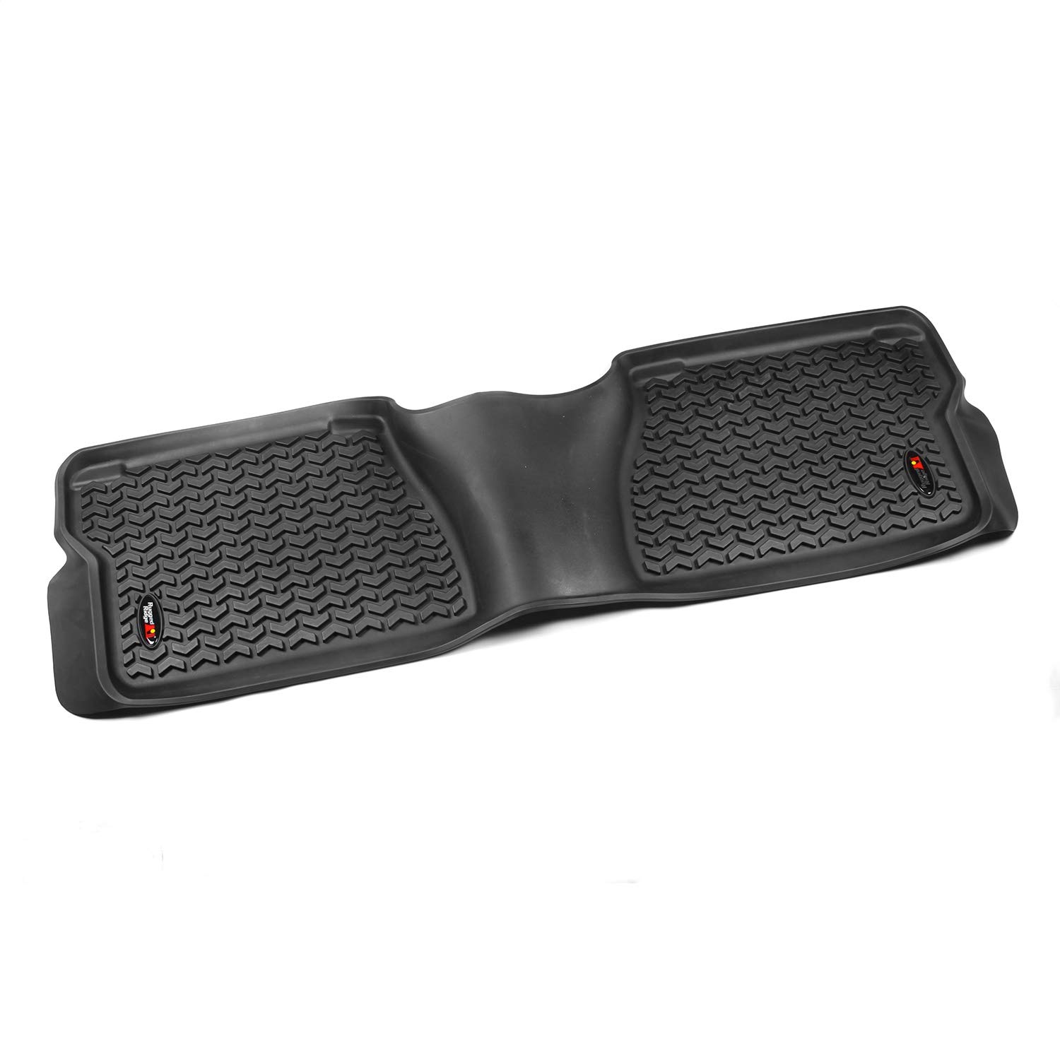 Rugged Ridge Rear Floor Liners for 2012-2019 Toyota Tundra Double Cab & Crew Max | Heavy Duty All-Terrain Protection | Black | Perfect for Off-Roading, Camping & Work Trucks | Model 82954.20