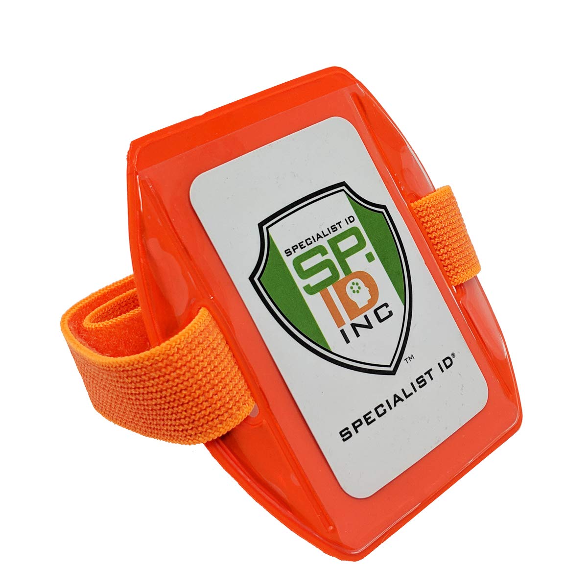 25 Pack Heavy Duty Reflective ID Badge Holders - Adjustable Elastic Armband with Hook & Loop Strap - High Visibility Safety Accessories for Construction, Warehouse, School & Event Staff