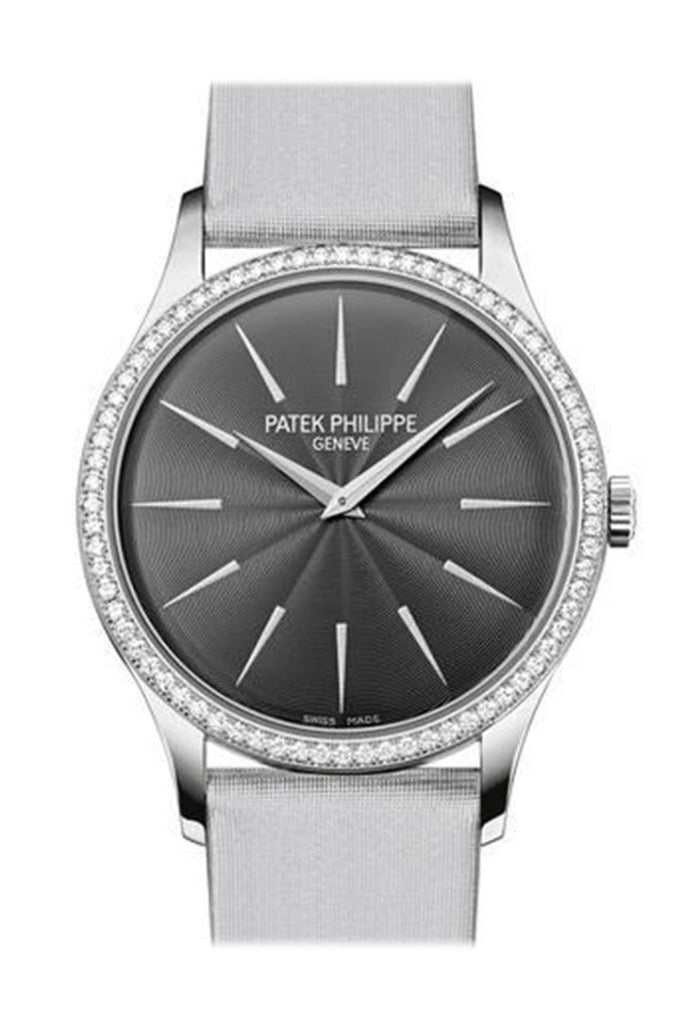 Patek Philippe Calatrava 4897G-010 Ladies Watch - 18K White Gold, Silver Dial, Hand-Wound Mechanical Movement - Perfect for Formal Events & Luxury Gift Giving