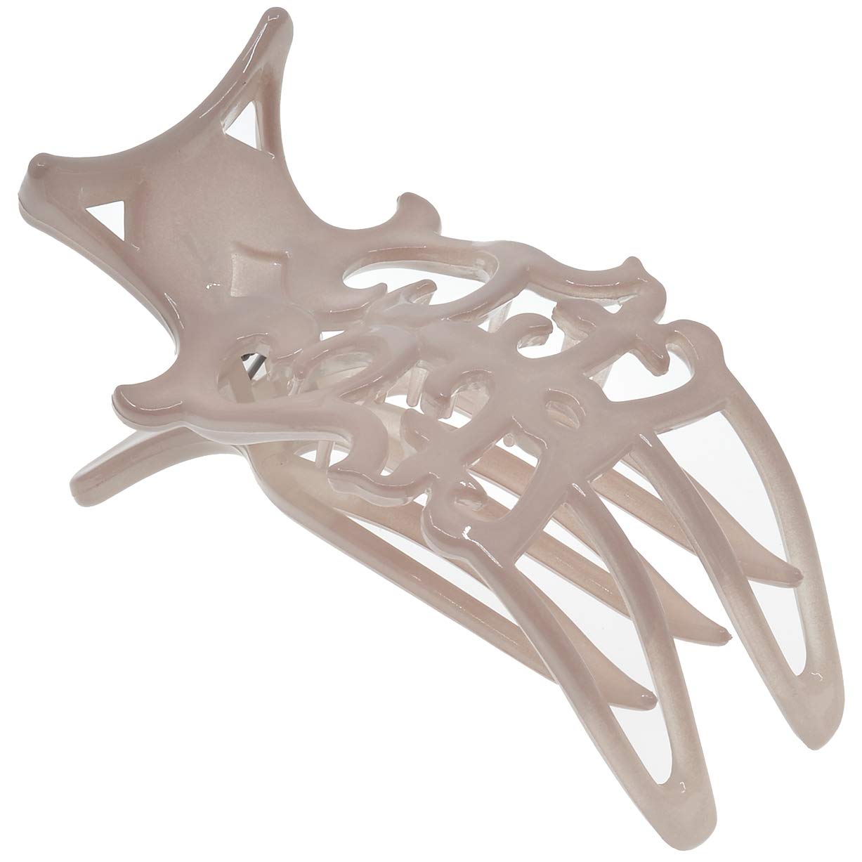 Camila Paris CP2902 French Hair Claw Clip for Women - 3 Inch Strong Hold No Slip Grip Hair Accessories | Fashionable & Durable Side Hair Clips for Girls & Women | Made in France (Nude) | Perfect for Work, Parties & Everyday Styling
