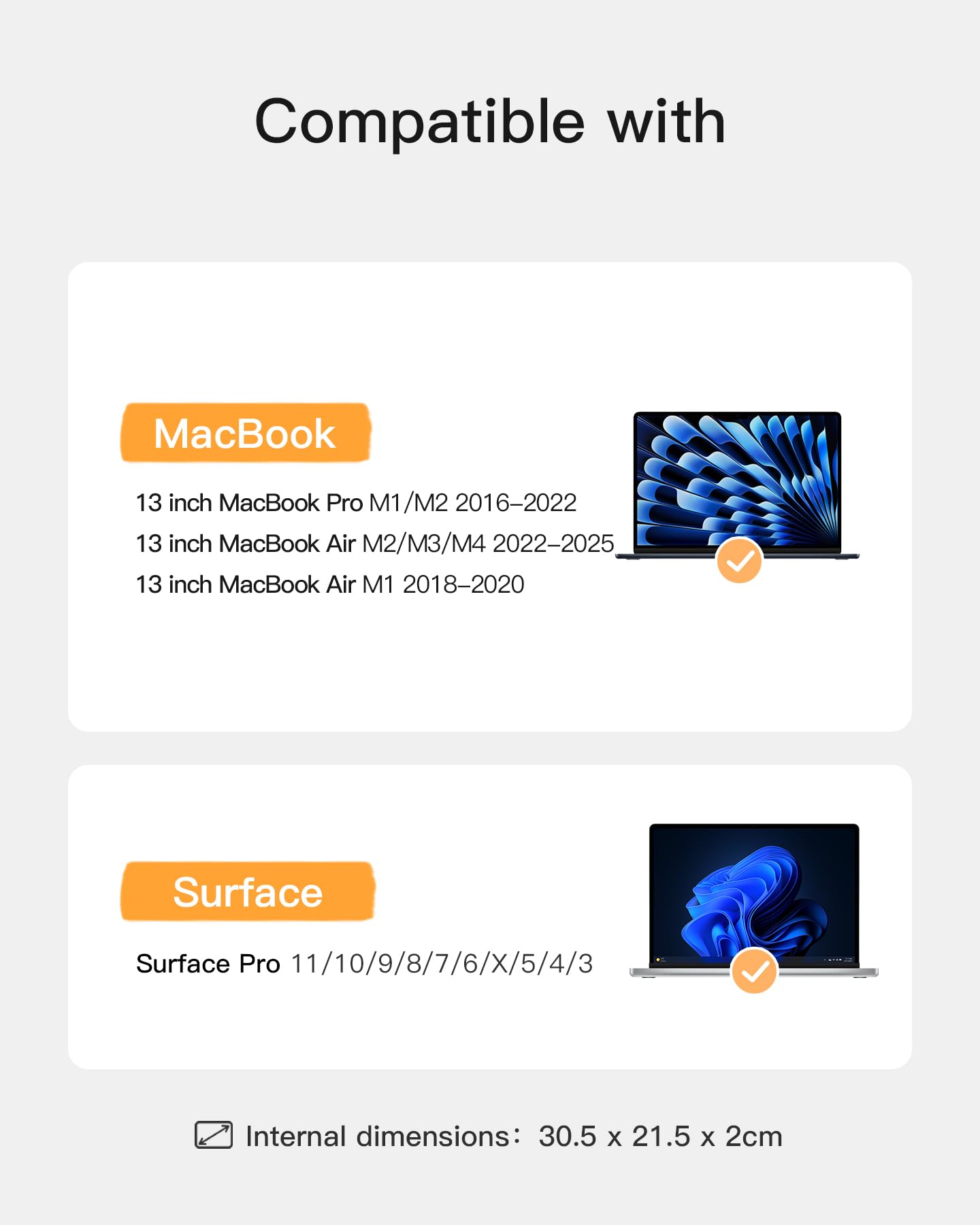 Inateck 360° Protective Laptop Sleeve with Accessory Pouch for 13-inch MacBook Air/Pro M3 M2 M1 (2016-2024) - Shockproof & Water-Resistant Case for Work, School & Travel - Red