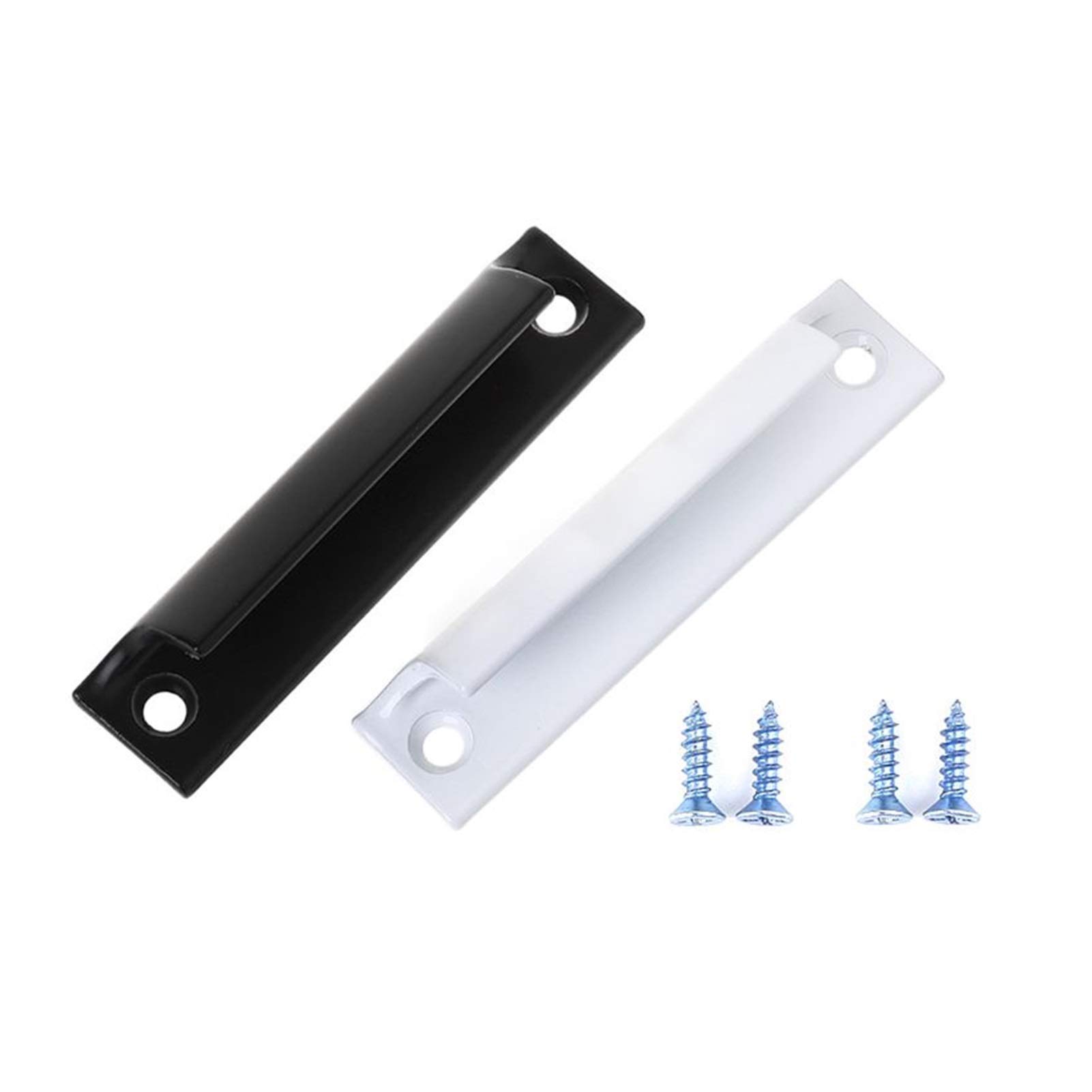 **Sturdy Aluminum Alloy Cabinet & Window Handles - Thickened Drawer Pulls, Balcony Sliding Window Latches (White) - Perfect for Home, Office & DIY Furniture Upgrades**