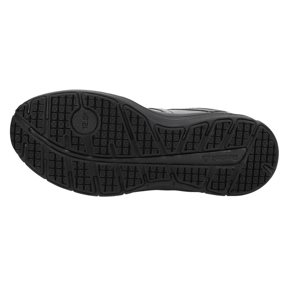 Reebok RB3501 Men's Steel Toe Work Shoes - Black Safety Boots for Construction, Warehouse & Industrial Work | OSHA Compliant Slip Resistant Work Footwear