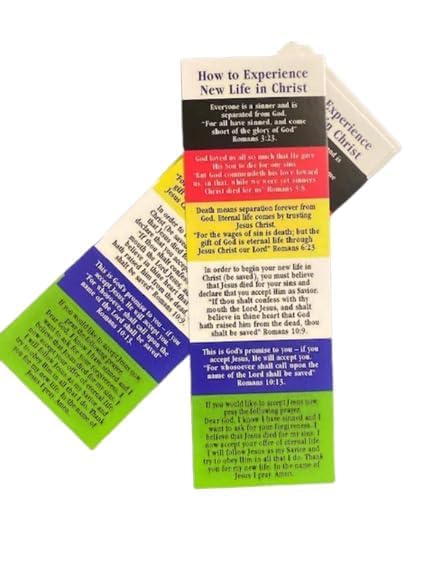 Plan of Salvation Bookmarks - Inspirational Religious Bookmarks for Bible Study, Church Services & Sunday School (Pack of 50) - Perfect Christian Gift & Church Supplies by Thelma's Shop