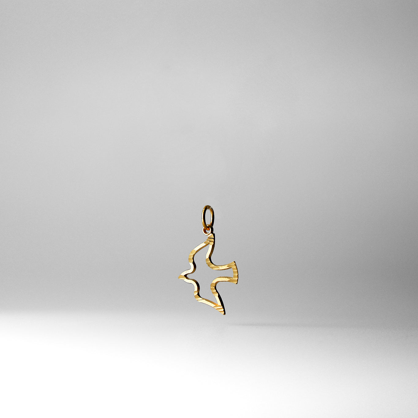 18K Gold Dove Pendant Necklace - Elegant Model C535 for Women | Perfect for Gifts, Weddings & Everyday Wear