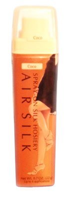 Air Stockings Air Silk Spray-On Silk Hosiery - Coco 0.7 Oz | Instant Leg Makeup, Sheer Coverage for Smooth & Even Skin Tone | Perfect for Weddings, Parties & Everyday Wear