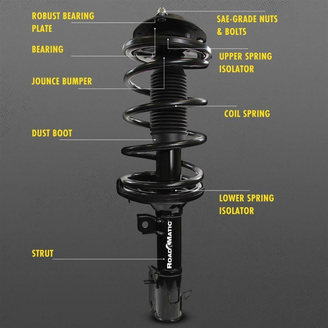 Monroe Shocks & Struts® Suspension Strut & Coil Spring Assembly 381377R - Front Left/Right Replacement for Smooth Ride & Handling | Perfect for Trucks, SUVs & Off-Road Vehicles
