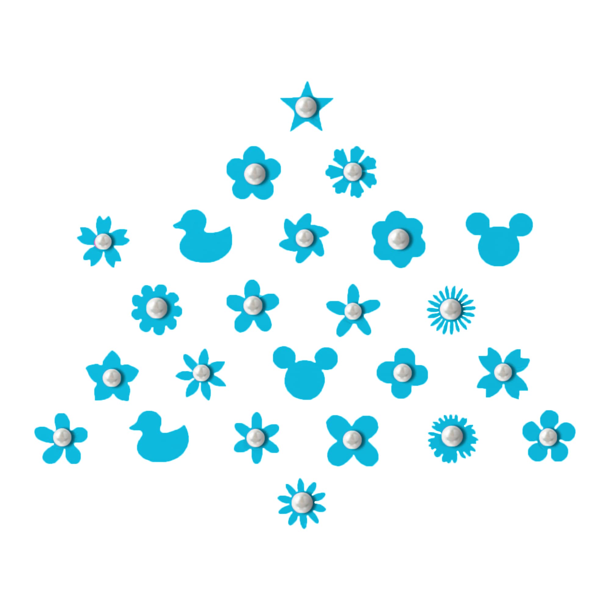 Comet Busters Cute Bindi Stickers for Kids & Girls - 6mm Face Decoration Stickers (BBO001-2, BBO032) - Perfect for Birthday Parties, Festivals & Costume Events