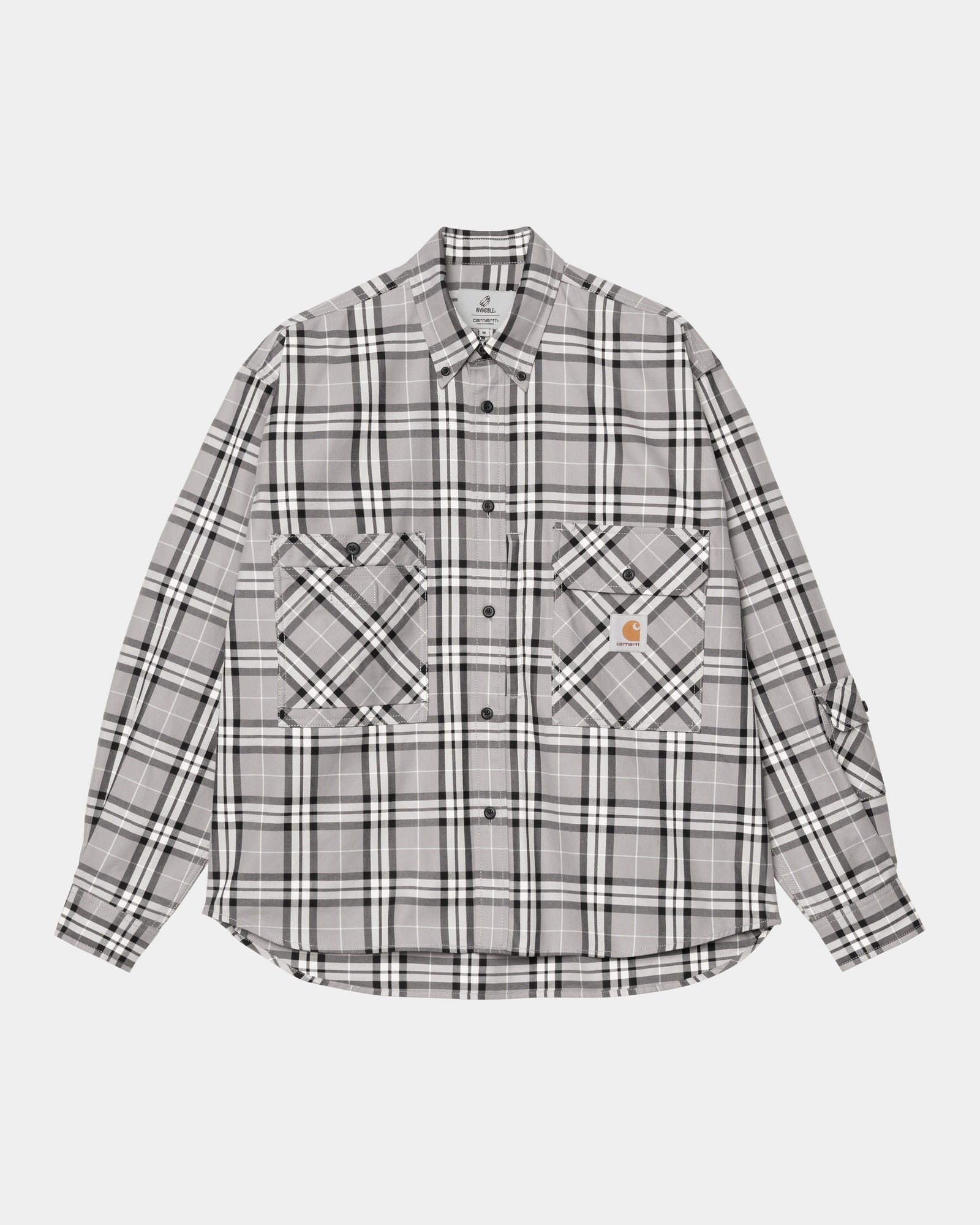 Carhartt WIP x INVINCIBLE Work Shirt Max - Black | Heavy Duty Cotton Workwear for Men | Perfect for Construction, Outdoor Jobs & Casual Streetwear