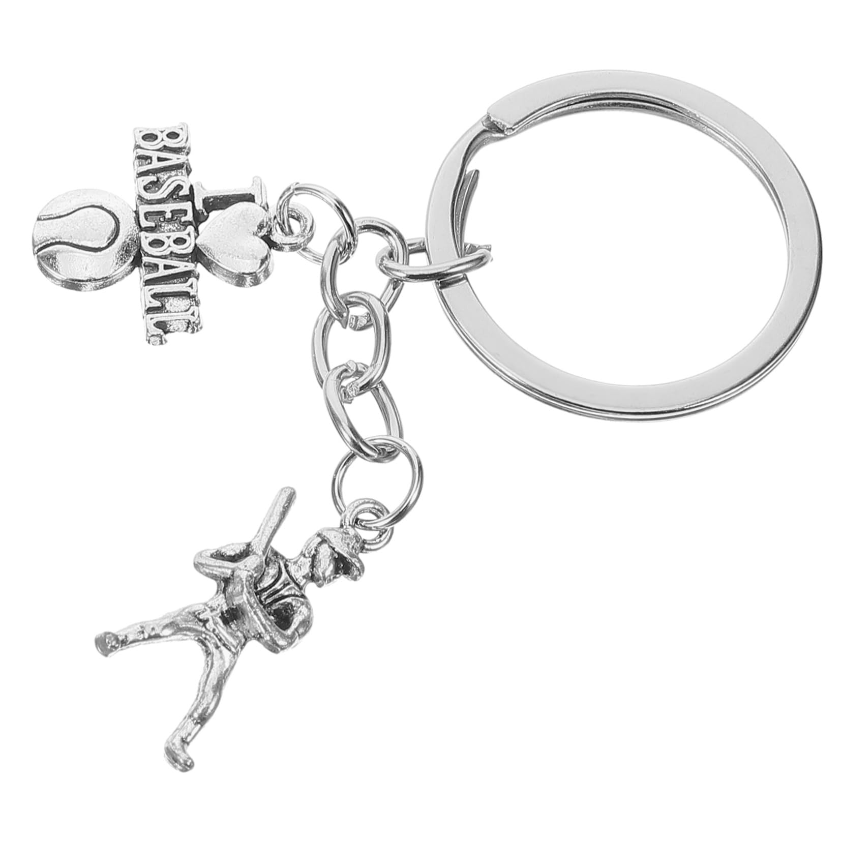 Balacoo 5-Pack Baseball Keychain Set - Sporty Key Rings for Backpacks, Bags & Accessories - Perfect for Baseball Fans, Bowling Enthusiasts & Sports Lovers (Gifts, Team Spirit, Game Day)