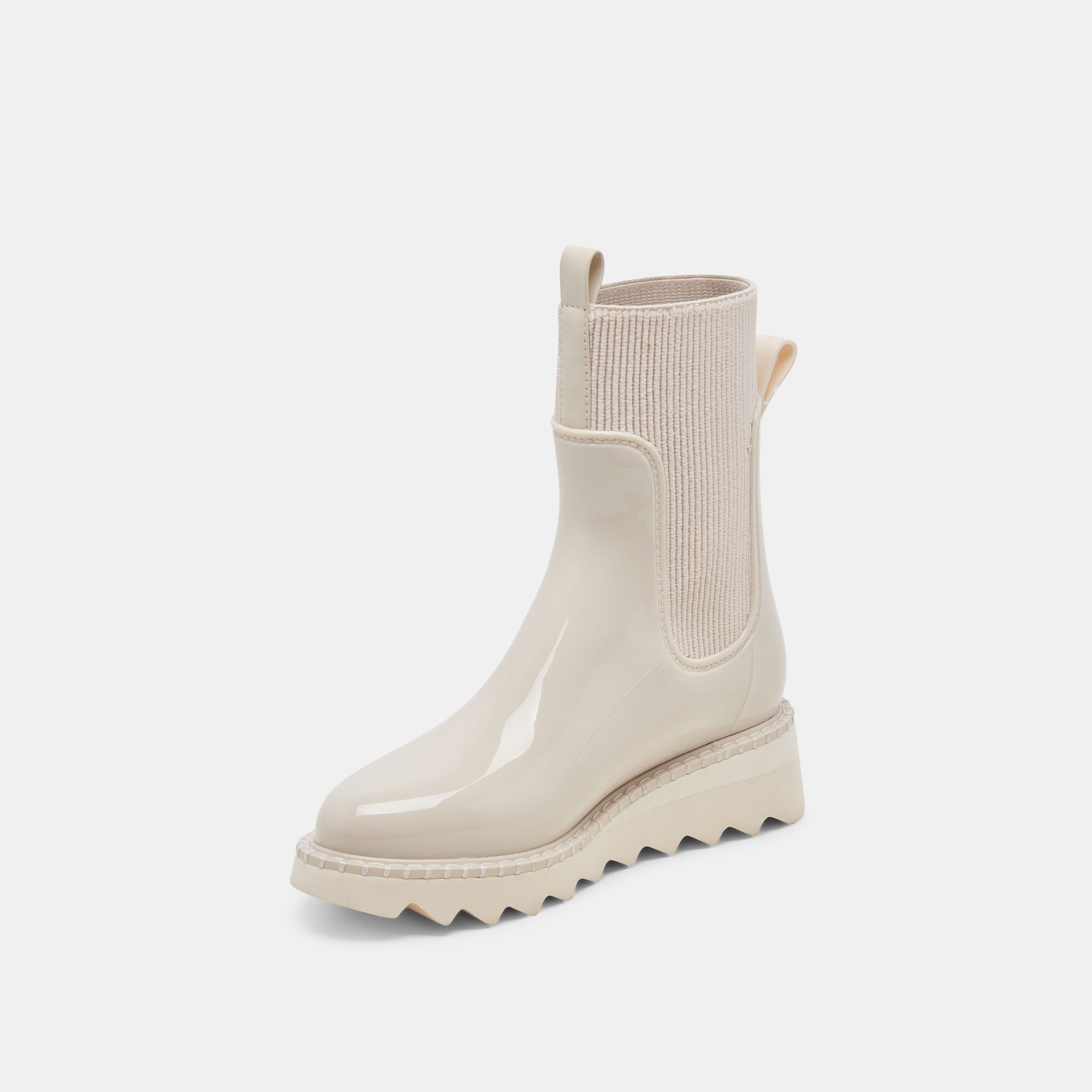 Tropic H2O Waterproof Rain Boots for Women - Ivory Patent Leather Style by Stella - Perfect for Gardening, Walking in Rain, and Outdoor Adventures