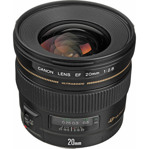 Canon EF 20mm f/2.8 USM Wide Angle Prime Lens for DSLR Cameras - Perfect for Landscape, Architecture & Low Light Photography