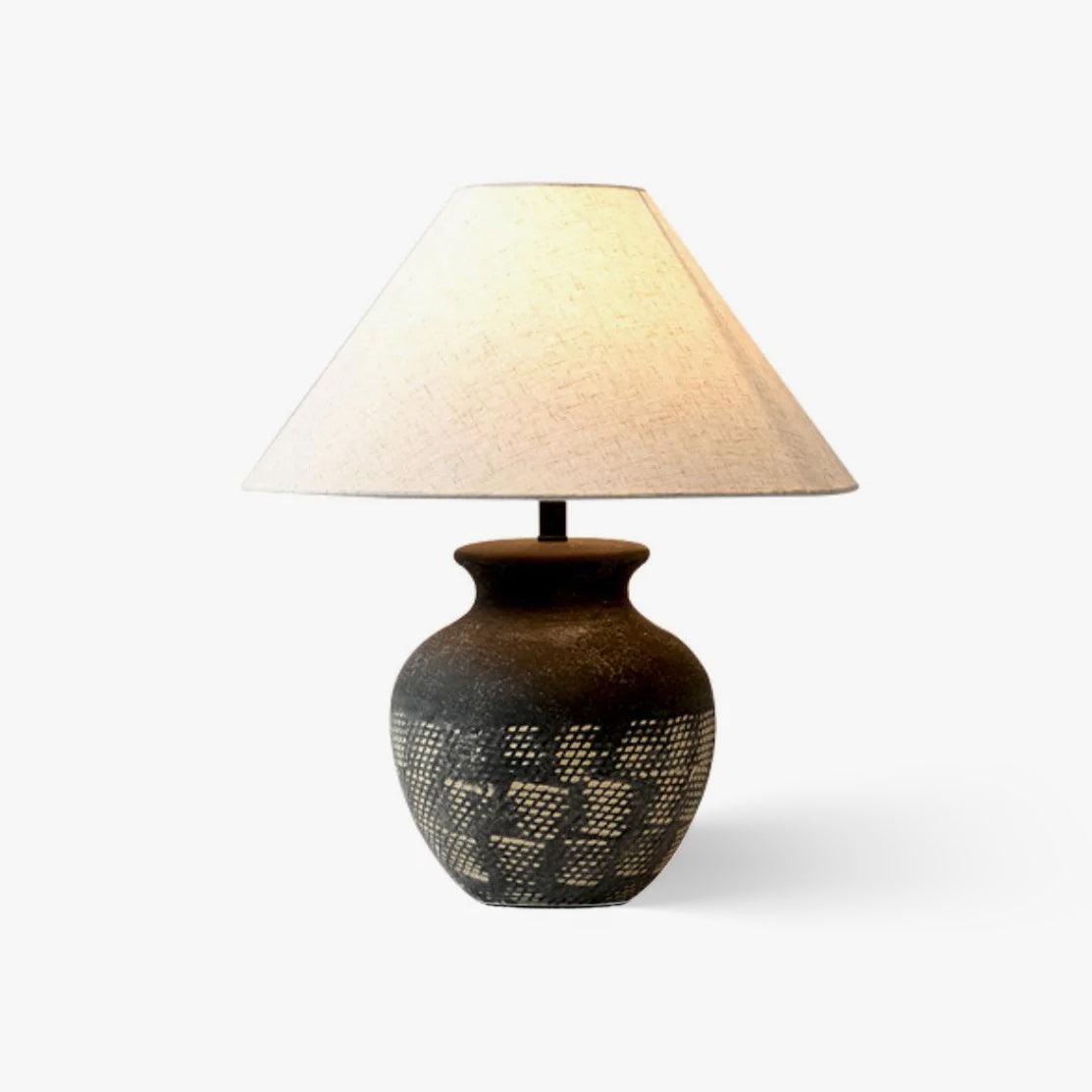 Ansel Ceramic Table Lamp - Modern Home Decor for Bedroom, Living Room & Office - Stylish Lighting for Relaxation & Ambience
