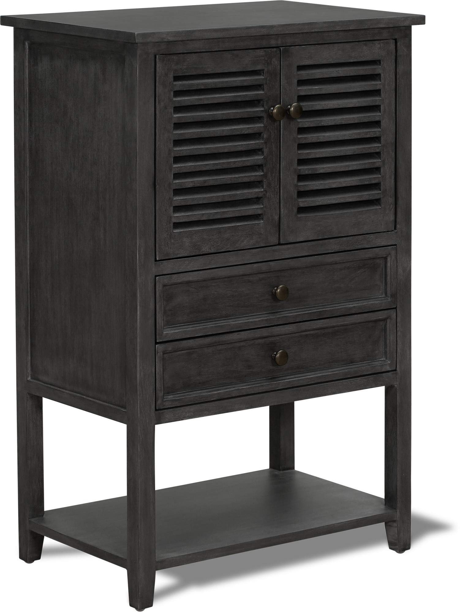 Finch Webster Storage Cabinet - Gray Organizer for Home & Office - Perfect for Bedroom, Living Room, and Closet Storage Solutions