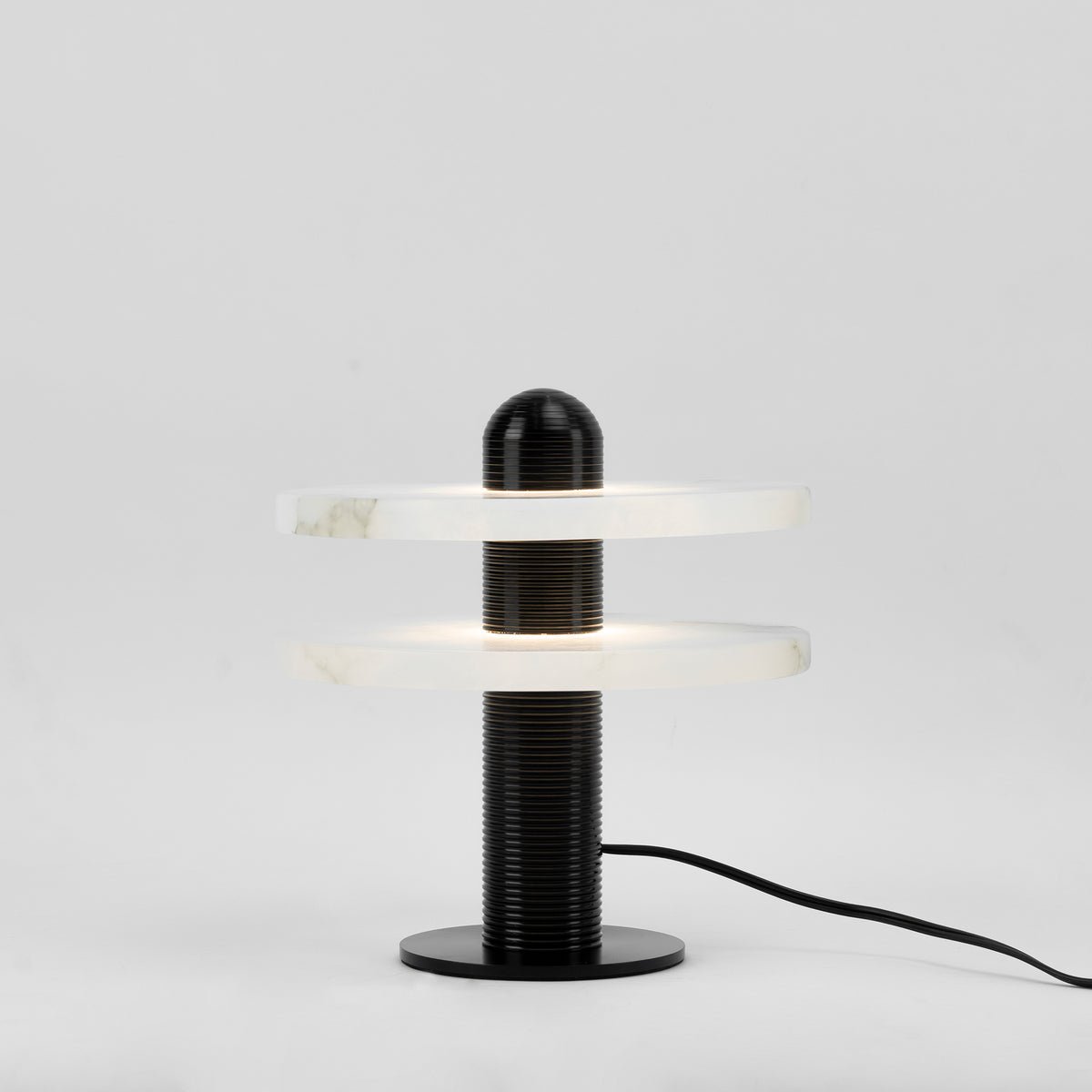 Alabaster Comet Table Lamp - Modern Bedside & Living Room Lighting for Home Decor | Nightstand, Office Desk, Dorm Room