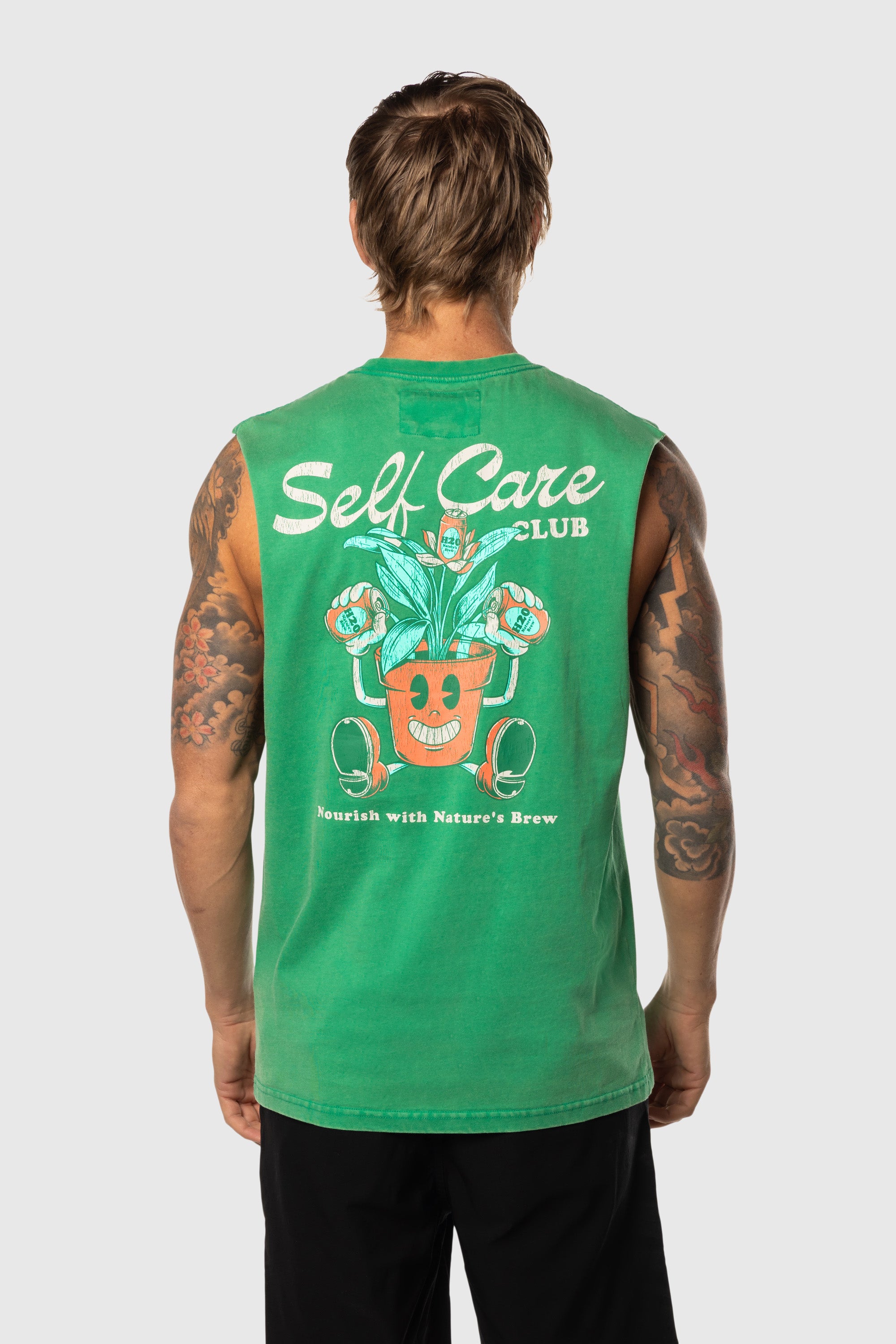 Self Care Aussie Tank Top - Women's Comfortable Loose Fit Yoga T-Shirt for Workout, Gym, and Casual Wear