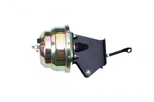 LEED BRAKES 8 Inch Dual Power Booster With Bracket (Zinc Plated) - High Performance Brake Booster for Classic Cars, Trucks & Hot Rods - Perfect for Upgrading Braking Systems in Restorations & Custom Builds