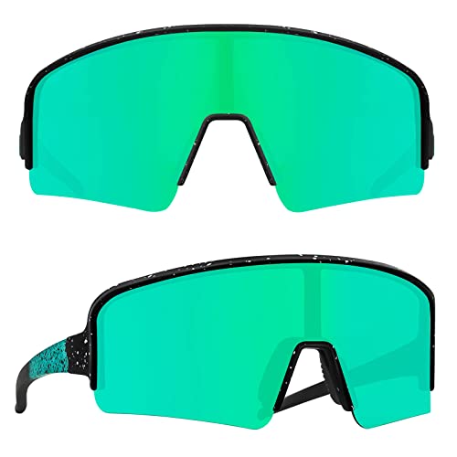 J2 Semi Rimless -Black/Polarized Green