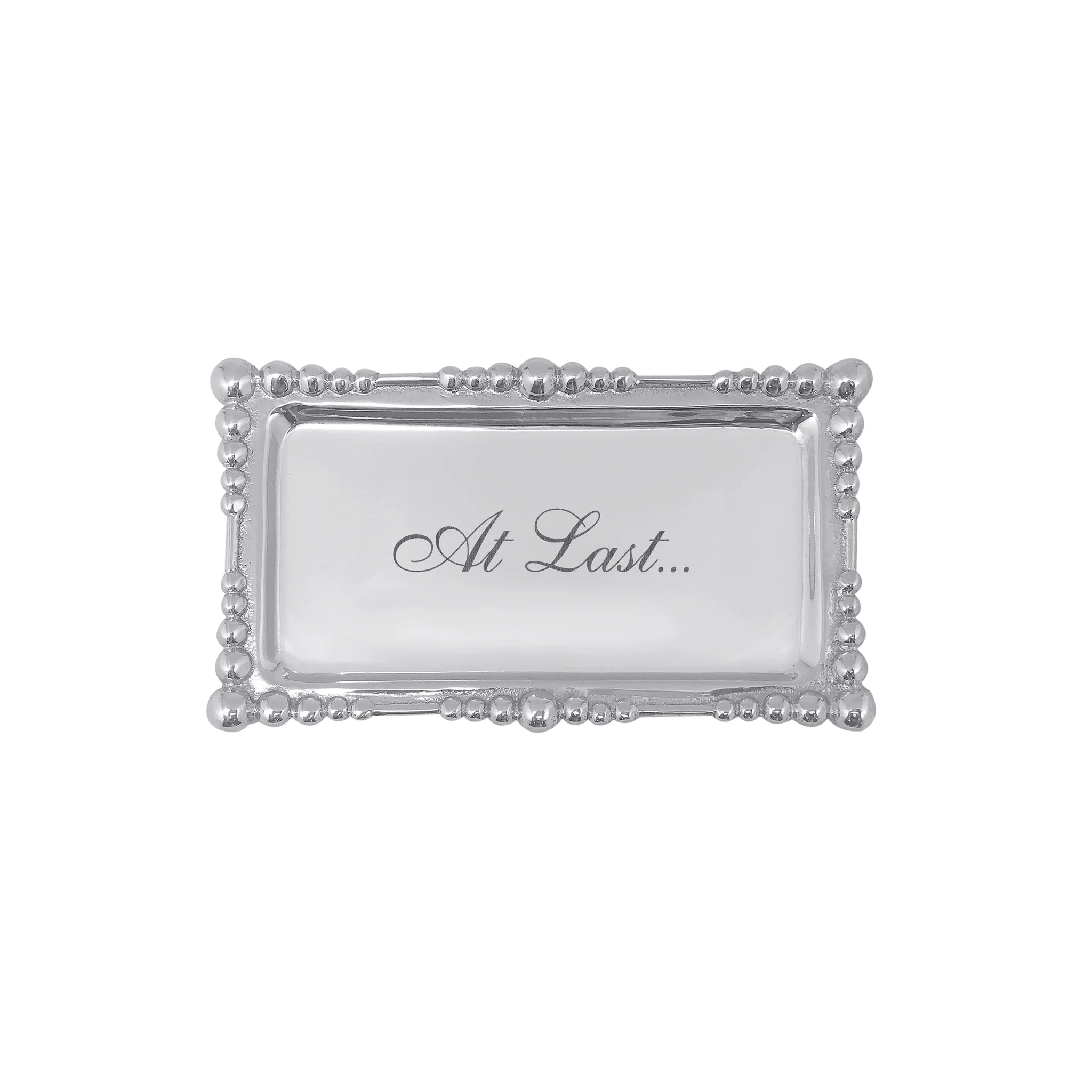 At Last Statement Tray - Elegant Wooden Desktop Organizer for Keys, Jewelry & Essentials | Perfect for Home Office, Entryway & Bedroom Decor
